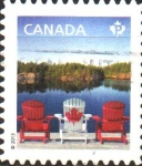 Stamps : America : Canada :  DISEÑO  DE  BANDERA  SOBRE  UNA  SILLA