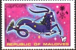 Stamps Maldives -  SIGNO  ZODIACAL  DE  CAPRICORNIO