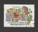 Stamps Hungary -  Escudo ciudad Visegrad