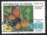Sellos de Africa - Benin -  Mariposas - Palaeochrysophanus hippothoe