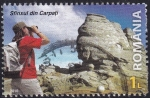 Stamps Romania -  roca esfinge de Bucegi