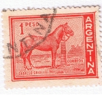 Stamps : America : Argentina :  Caballo Criollo