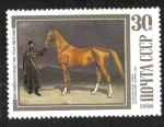 Stamps Russia -  Caballos en pinturas.