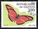 Stamps : Africa : Guinea :  Mariposas - Dryas julia