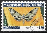 Sellos de America - Nicaragua -  Mariposas - Pholus licaon