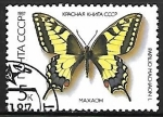 Stamps Russia -  Mariposas - Papilio machaon