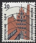 Stamps Germany -  2001 - Böttcherstrasse Bremen