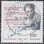 Stamps : Europe : Germany :  1996 - 100 años nacimiento Carl Zuckmayer