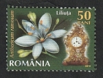Stamps Romania -  5693 - Flores y relojes en el Museo del Reloj