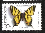 Sellos de Europa - Rusia -  Mariposas, Cola de golondrina escasa (Iphiclides podalirius)