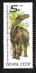 Stamps Russia -  Animales prehistóricos,Indricotherium 