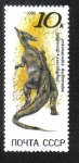 Sellos de Europa - Rusia -  Animales prehistóricos, Saurolophus