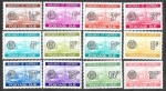 Stamps United Kingdom -  J18-J29 Iglesia de Saint Peter Port (GUERNSEY)