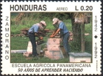 Stamps Honduras -  50th  ANIVERSARIO  DE  LA  ESCUELA  AGRÍCOLA  PANAMARICANA