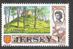 Stamps United Kingdom -  8 - La Hougue Bie (JERSEY)