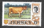 Sellos de Europa - Reino Unido -  13 - Vaca de Jersey (JERSEY)