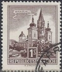 Stamps Austria -  1957 - Basilica de Mariazell