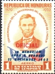 Stamps Honduras -  A  LA  MEMORIA  DE  JOHN  F.  KENNEDY (1917-1963)