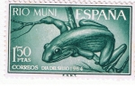 Stamps Spain -   Rio Muni Dia del sello  1964