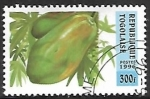 Stamps Togo -  Frutas - Papaya 