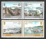 Stamps United Kingdom -  260-261a-262-263a - EUROPA (GUERNSEY)