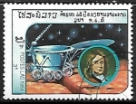 Stamps Laos -  Exploración del espacio - Lunokhod 2 