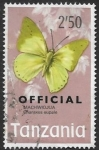 Stamps Tanzania -  mariposas