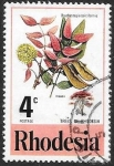 Stamps : Africa : Zimbabwe :  flores