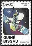 Stamps : Africa : Guinea_Bissau :  Telecomunicaciones - Satélites 
