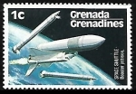 Stamps : America : Grenada :  Lnzamiento del transbordador Espacial
