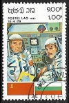 Stamps Laos -  Programa de cooperación espacial - Bulgaria