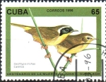 Stamps Cuba -  CENTENARIO  DE  LA  MUERTE  DE  JUAN  C.  GUNDLACH.  GARGANTA  AMARILLA  COMÚN.