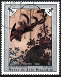Stamps : America : Cuba :  MUSEO  DE  ARTE  DECORATIVO.  EL  FENIX,  FRAGMENTO  CHINO.