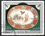 Stamps Cuba -  MUSEO  DE  ARTE  DECORATIVO.  DAMA  DEL  PARASOL, PORCELANA  CHINA.