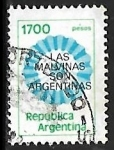 Stamps Argentina -  Bandera nacional