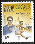 Stamps : Africa : Guinea_Bissau :  Juegos Olímpicos de verano Los Angeles 1984 - Atletismo 