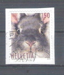 Stamps : Europe : Switzerland :  conejo RESERVADO