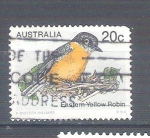Stamps Australia -  yellow robin