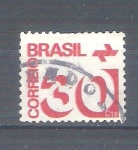 Stamps : America : Brazil :  numeral