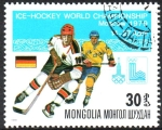 Stamps : Asia : Mongolia :  CAMPEONATO  MUNDIAL  DE  HOCKEY  SOBRE  HIELO  EN  MOSCÚ