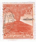 Stamps : America : Colombia :  Volcan Galeras Pasto