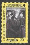 Stamps : America : Anguila :  674 - LX Cumpleaños de Isabel II de Inglaterra