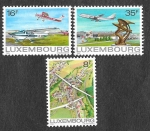 Sellos de Europa - Luxemburgo -  663-664-665 - Aviones