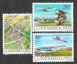 Stamps : Europe : Luxembourg :  663-664-665 - Aviones