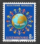 Stamps : Europe : Luxembourg :  681 - LXXV Aniversario de los Scout