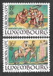 Stamps : Europe : Luxembourg :  689-690 - Historia y Leyendas