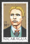 Stamps : Europe : Nicaragua :  C1151 - 150 Aniversario del Nacimiento de Vassil Levski