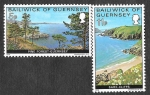 Stamps United Kingdom -  137-139 - Vistas de Guernsey
