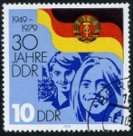 Stamps : Europe : Germany :  Aniversario de la DDR