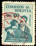 Stamps Bolivia -  3er. Congreso Indigenista Americano agosto 1954.